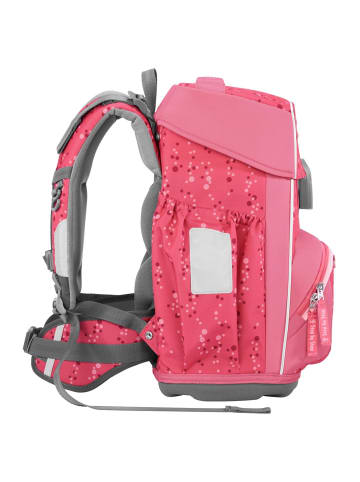 Step by Step Basis - Schulranzen Set 4tlg. (Green Grafics) in Pink Bubbles