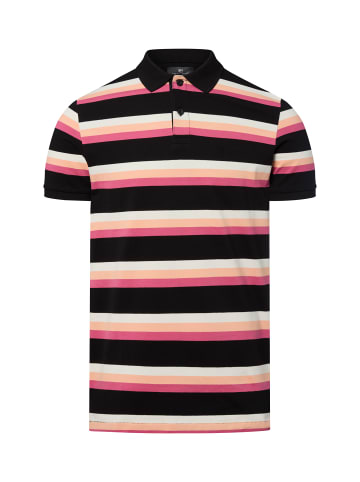 Nils Sundström Poloshirt in schwarz aprikot - 0003