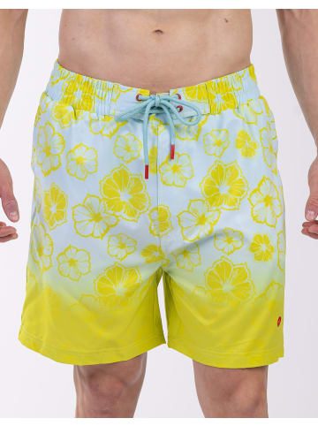 Frozen Cape Badehose RIBEIRA in Blue Lime