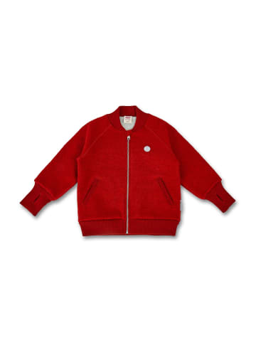 MANITOBER Wollwalk Bomber Jacke in Red