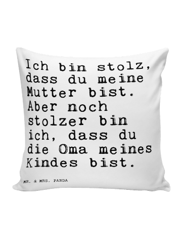 Mr. & Mrs. Panda kuschelkissen 40x40 Ich bin stolz, dass... mit ... in Weiß
