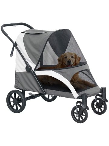Pawhut Hundewagen 124L x 67B x 100H cm
