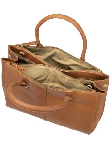 Burkely Anderes Vintage Wieske 2-Zipper in Cognac
