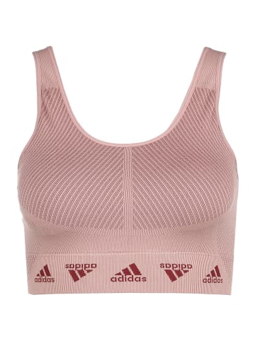 adidas Performance Sport-BH Aeroknit Designed 4 Training in rosa / weinrot