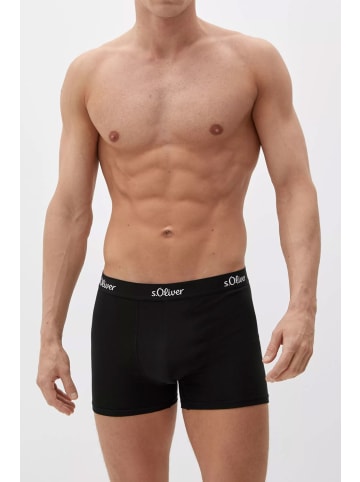 S. Oliver Boxershorts 3er Pack in Schwarz