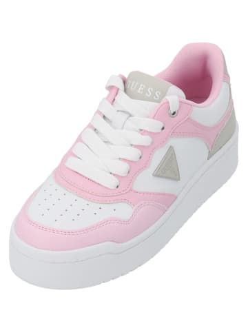 Guess Schnürschuhe in white/pink