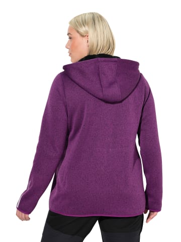 Ulla Popken Sweatjacke in aubergine