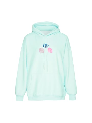 IZIA Women Hoodie in Aqua
