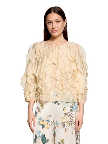 Vera Mont Chiffonbluse mit Volant in Champagne Sorbet