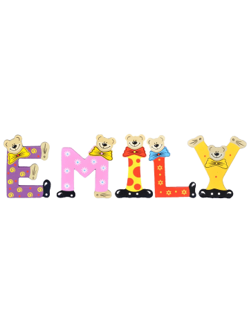 Playshoes Deko-Buchstaben "EMILY" in bunt