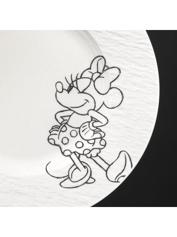 Villeroy & Boch 4er Set Frühstücks-Set Manufacture Rock blanc – Mickey Mouse in weiß