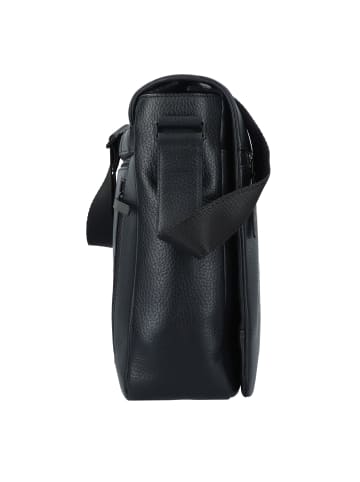 Jost Stockholm Messenger Tasche Leder 38 cm Laptopfach schwarz