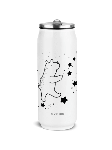 Mr. & Mrs. Panda Wasserflasche Bär Träume ohne Spruch in Weiß