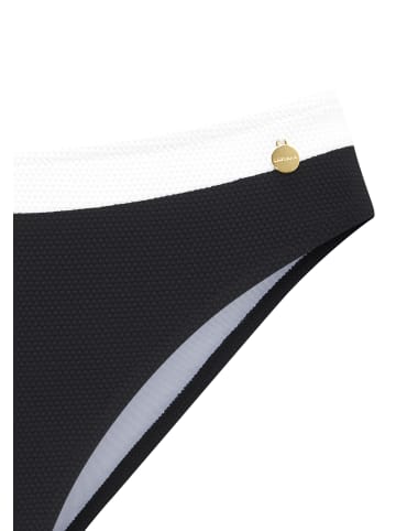 LASCANA Bikini-Hose in schwarz-creme
