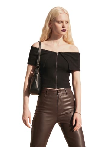 Alexa Dash Blouse in Schwarz