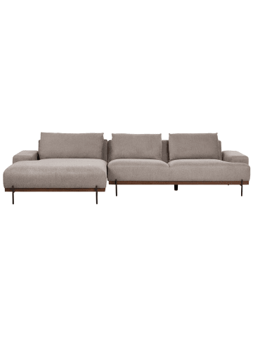 Beliani Ecksofa MARIFERD in Braun/Schwarz - (W) 316 x (H) 79 x (L) 146 cm