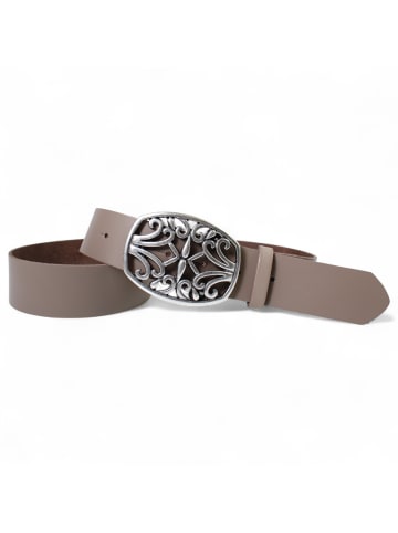 FRONHOFER Ledergürtel in Taupe