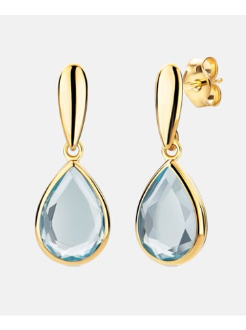Diamant L'éternel Ohrringe aus 585 Gelbgold mit Topas