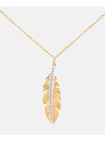 Diamant L'éternel Halskette aus 375 Gelbgold mit Diamant