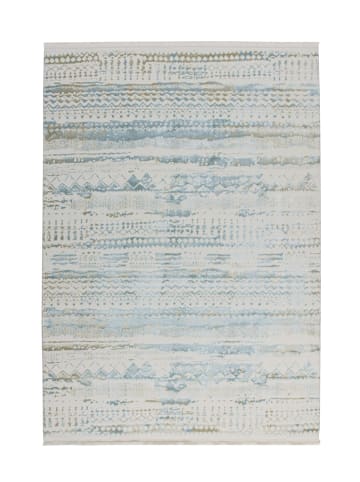 Arte Espina Wohnzimmer Teppich – Hochflorteppich Queen 200 80 x 150 cm in hellblau - rechteckig