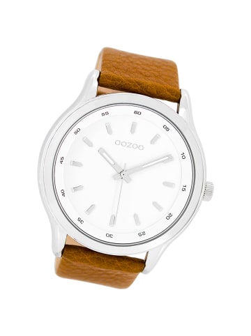 Oozoo Analog-Armbanduhr Oozoo Timepieces braun extra groß (ca. 50mm)
