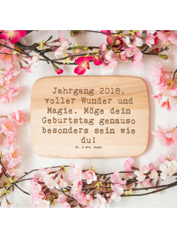 Mr. & Mrs. Panda Frühstücksbrett Spruch 2018 Geburtstag mit Spruch in Transparent