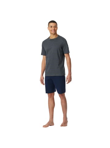 Schiesser Pyjama in Anthrazit
