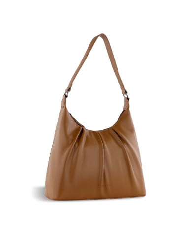 Bugatti Mila - Schultertasche 31 cm (schwarz) in cognac