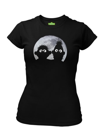 Sesamstraße T-Shirt Ernie and Bert Moonnight in black