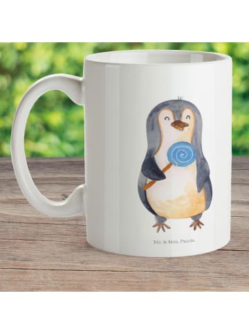 Mr. & Mrs. Panda Kindertasse Pinguin Lolli ohne Spruch in Weiß