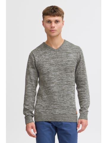 BLEND Strickpullover BHDansel 20704767ME Strickpulli mit V-Ausschnitt in Grau