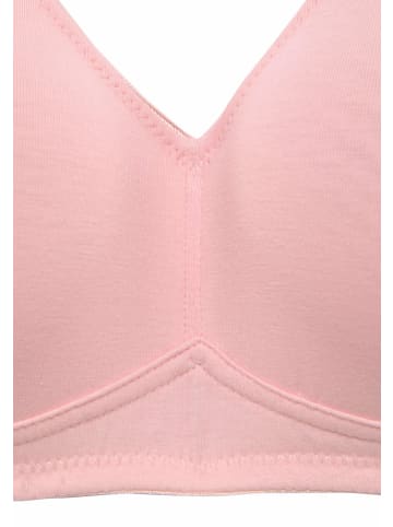 PETITE FLEUR Entlastungs-BH in rosa+weiß