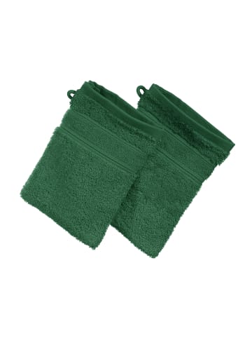 Erwin Müller Frottier Waschhandschuh 2er-Pack Karlsruhe in tanne