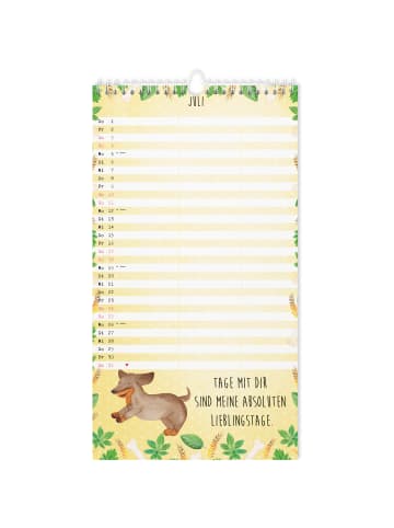 Mr. & Mrs. Panda Jahreskalender 2026 Hund Collection mit Spruch in Weiß