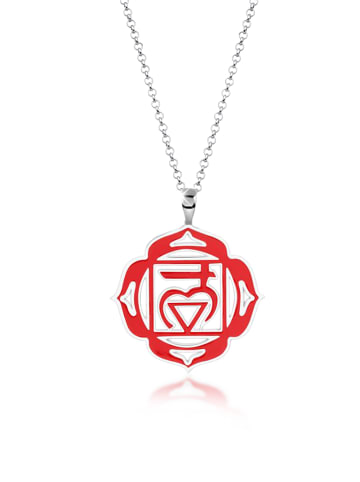 Nenalina Halskette 925 Sterling Silber Chakra in Rot