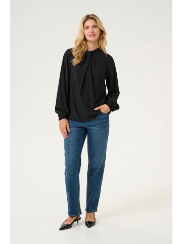 CULTURE Langarm-Bluse CUbaya in Black