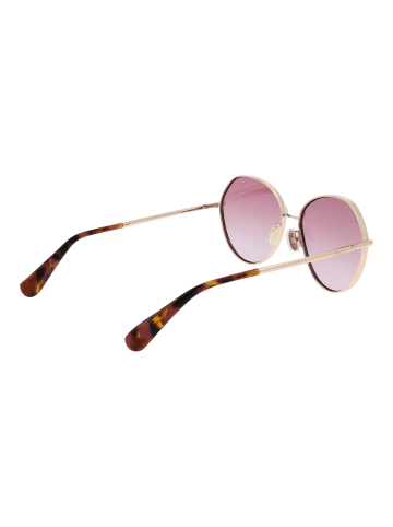 Max Mara Frauen Sonnenbrille Rund Rose Gold