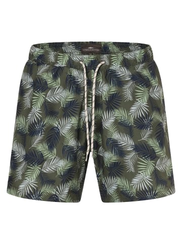 FYNCH-HATTON Badeshorts in oliv hellblau