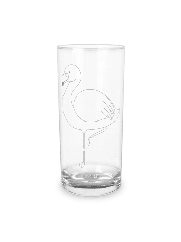 Mr. & Mrs. Panda Wasserglas Flamingo Classic ohne Spruch in Transparent