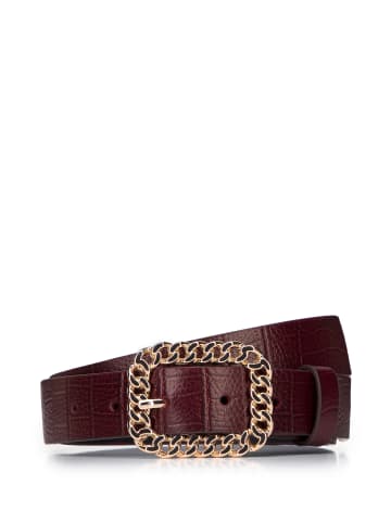 Wittchen Leather belt in Bordeaux