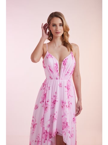 LAONA Abendkleid Floral High-Low Dress in Rose Print