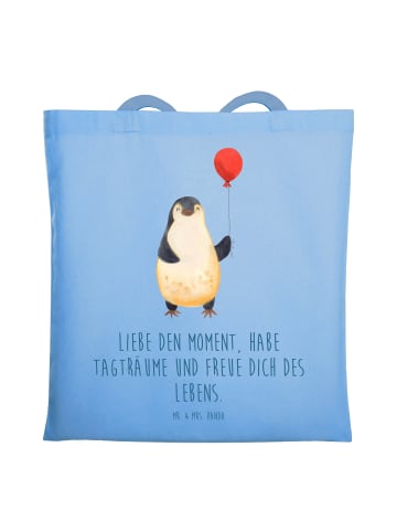 Mr. & Mrs. Panda Schultasche Pinguin Luftballon mit Spruch in Sky Blue