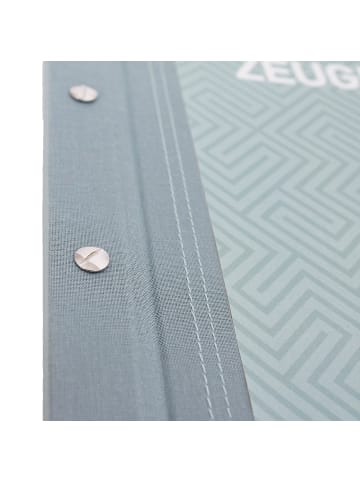 ROTH Zeugnismappe Pattern mit Buchschrauben - Dusty Mint in Hellblau