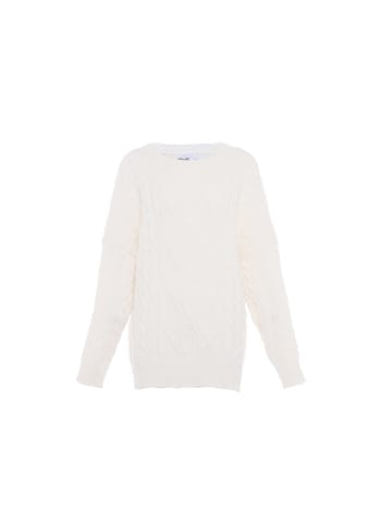 Blonda Damen Sweater in WOLLWEISS