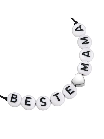 Glanzstücke München Armband Herz/BESTE MAMA aus Sterling Silber in silber