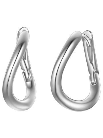 Yokoamii Creolen aus Messing in silber
