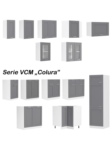 VCM  Küchenschrank B. 30 cm Hängeschrank Küche Colura in Weiß / Anthrazit