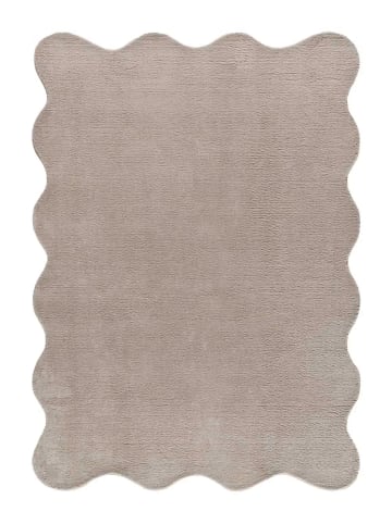 Atticgo Waschbarer Hochflor-Teppich MELLOW in taupe