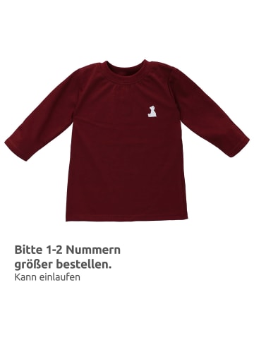 MaBu Kids Shirt Langarm Bruno, der Eisbär by Maria König in kastanienbraun