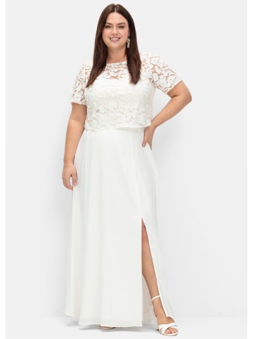 sheego A-Linien-Rock in offwhite